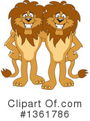 Lion School Mascot Clipart #1361786 by Mascot Junction