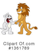 Lion School Mascot Clipart #1361789 by Mascot Junction