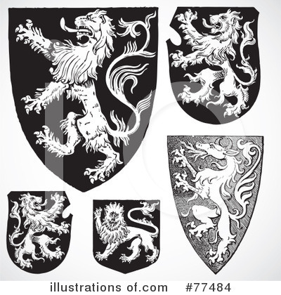 Royalty-Free (RF) Lions Clipart Illustration by BestVector - Stock Sample #77484