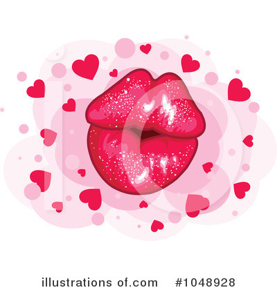 Royalty-Free (RF) Lips Clipart Illustration by Pushkin - Stock Sample #1048928