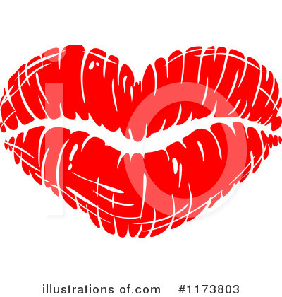 Royalty-Free (RF) Lipstick Kiss Clipart Illustration by Vector Tradition SM - Stock Sample #1173803