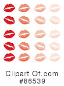 Lipstick Kiss Clipart #86539 by Pams Clipart