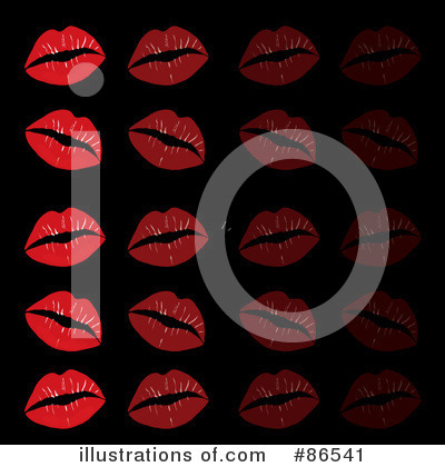 Royalty-Free (RF) Lipstick Kiss Clipart Illustration by Pams Clipart - Stock Sample #86541