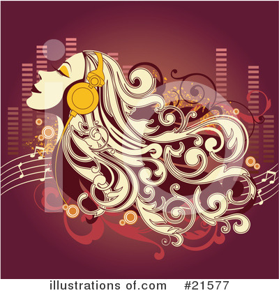 Royalty-Free (RF) Listening To Music Clipart Illustration by OnFocusMedia - Stock Sample #21577