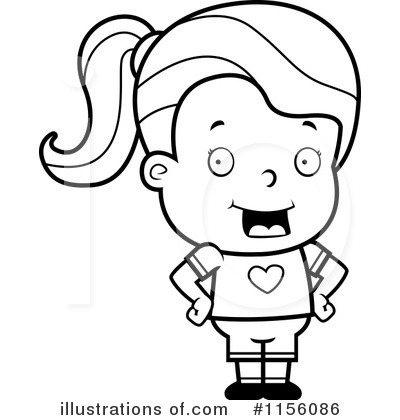 Royalty-Free (RF) Little Girl Clipart Illustration by Cory Thoman - Stock Sample #1156086