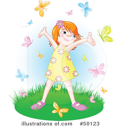 Royalty-Free (RF) Little Girl Clipart Illustration by Pushkin - Stock Sample #50123