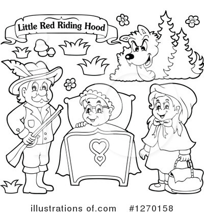Little Red Riding Hood Clipart #1270158 by visekart
