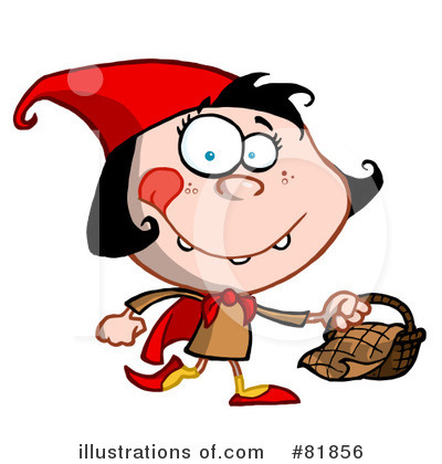 Royalty-Free (RF) Little Red Riding Hood Clipart Illustration by Hit Toon - Stock Sample #81856