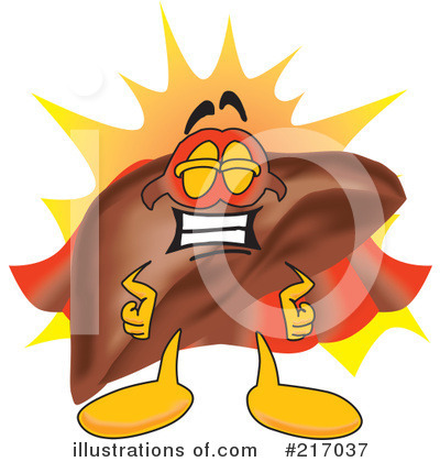 Liver Mascot Clipart #217037 by Mascot Junction