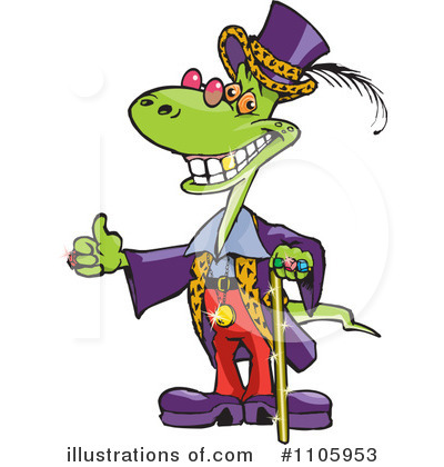 Royalty-Free (RF) Lizard Clipart Illustration by Dennis Holmes Designs - Stock Sample #1105953