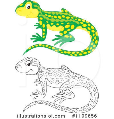 Royalty-Free (RF) Lizard Clipart Illustration by Alex Bannykh - Stock Sample #1199656