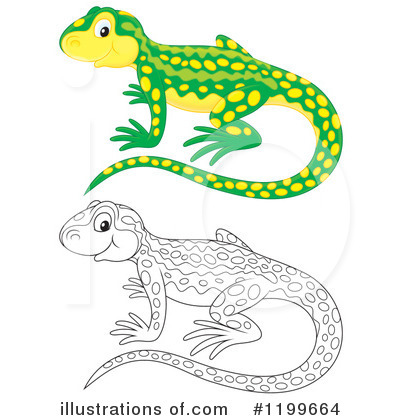 Royalty-Free (RF) Lizard Clipart Illustration by Alex Bannykh - Stock Sample #1199664