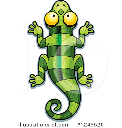 Chameleon Clipart #1245520 by Cory Thoman