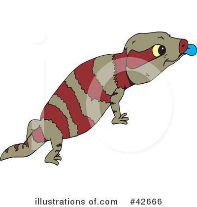 Royalty-Free (RF) Lizard Clipart Illustration by Dennis Holmes Designs - Stock Sample #42666