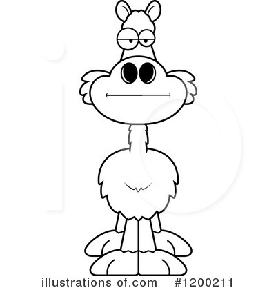 Royalty-Free (RF) Llama Clipart Illustration by Cory Thoman - Stock Sample #1200211