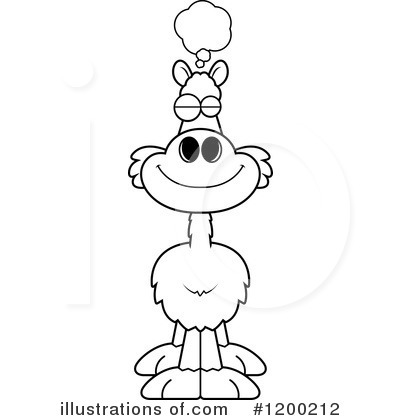 Royalty-Free (RF) Llama Clipart Illustration by Cory Thoman - Stock Sample #1200212