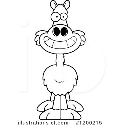 Royalty-Free (RF) Llama Clipart Illustration by Cory Thoman - Stock Sample #1200215