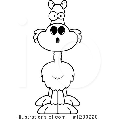 Royalty-Free (RF) Llama Clipart Illustration by Cory Thoman - Stock Sample #1200220