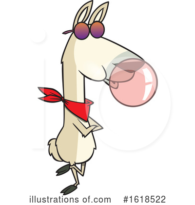 Royalty-Free (RF) Llama Clipart Illustration by toonaday - Stock Sample #1618522