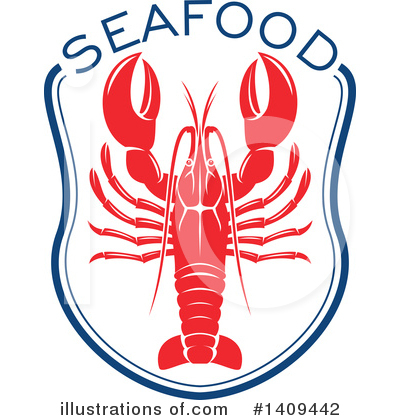 Royalty-Free (RF) Lobster Clipart Illustration by Vector Tradition SM - Stock Sample #1409442