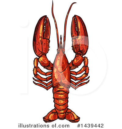 Royalty-Free (RF) Lobster Clipart Illustration by Vector Tradition SM - Stock Sample #1439442