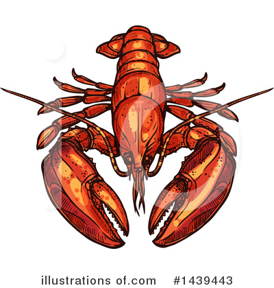Royalty-Free (RF) Lobster Clipart Illustration by Vector Tradition SM - Stock Sample #1439443