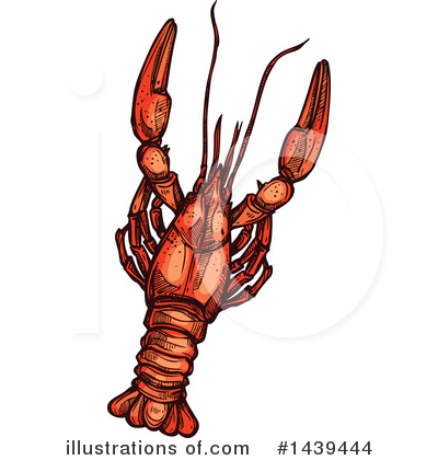 Royalty-Free (RF) Lobster Clipart Illustration by Vector Tradition SM - Stock Sample #1439444