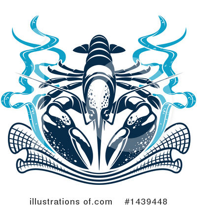 Royalty-Free (RF) Lobster Clipart Illustration by Vector Tradition SM - Stock Sample #1439448