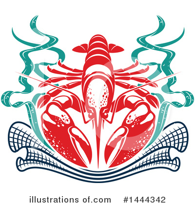 Royalty-Free (RF) Lobster Clipart Illustration by Vector Tradition SM - Stock Sample #1444342