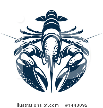 Royalty-Free (RF) Lobster Clipart Illustration by Vector Tradition SM - Stock Sample #1448092