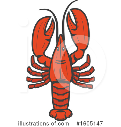Royalty-Free (RF) Lobster Clipart Illustration by Vector Tradition SM - Stock Sample #1605147