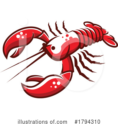 Lobster Clipart #1794310 by Vector Tradition SM