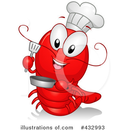 Royalty-Free (RF) Lobster Clipart Illustration by BNP Design Studio - Stock Sample #432993