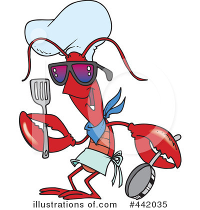 Royalty-Free (RF) Lobster Clipart Illustration by toonaday - Stock Sample #442035