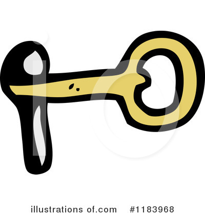 Royalty-Free (RF) Lock And Key Clipart Illustration by lineartestpilot - Stock Sample #1183968