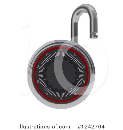 Combination Lock Clipart #1242704 by KJ Pargeter