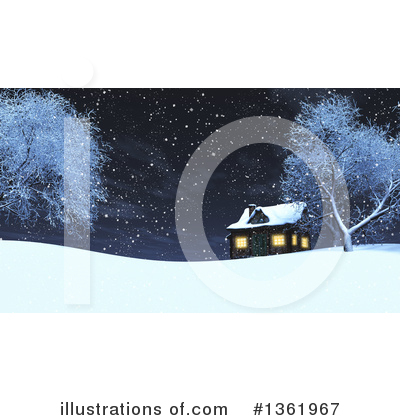 Royalty-Free (RF) Log Cabin Clipart Illustration by KJ Pargeter - Stock Sample #1361967