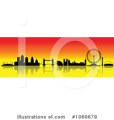 Royalty-Free (RF) London Skyline Clipart Illustration by cidepix - Stock Sample #1060679