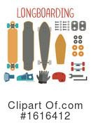 Longboard Clipart #1616412 by BNP Design Studio