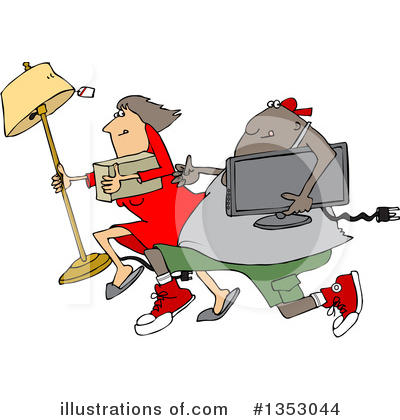 Royalty-Free (RF) Looting Clipart Illustration by djart - Stock Sample #1353044