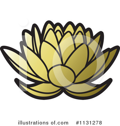 Royalty-Free (RF) Lotus Clipart Illustration by Lal Perera - Stock Sample #1131278