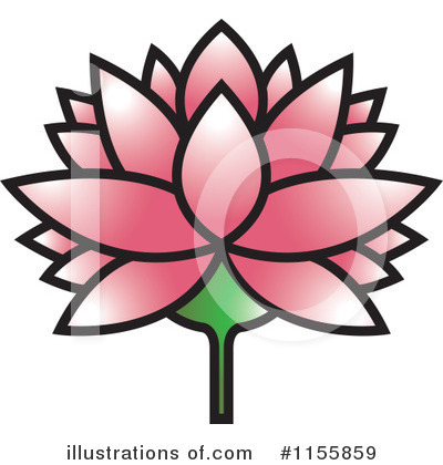 Royalty-Free (RF) Lotus Clipart Illustration by Lal Perera - Stock Sample #1155859