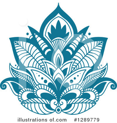 Royalty-Free (RF) Lotus Clipart Illustration by Vector Tradition SM - Stock Sample #1289779