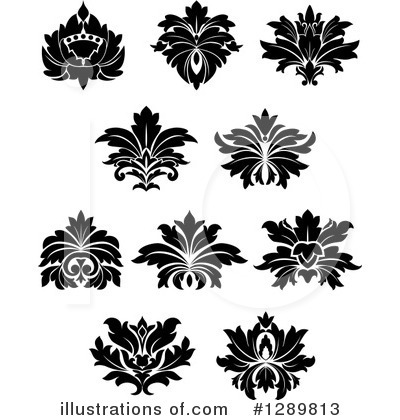 Royalty-Free (RF) Lotus Clipart Illustration by Vector Tradition SM - Stock Sample #1289813