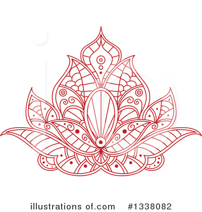 Royalty-Free (RF) Lotus Clipart Illustration by Vector Tradition SM - Stock Sample #1338082