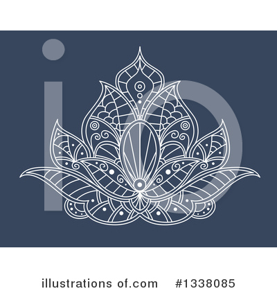 Royalty-Free (RF) Lotus Clipart Illustration by Vector Tradition SM - Stock Sample #1338085