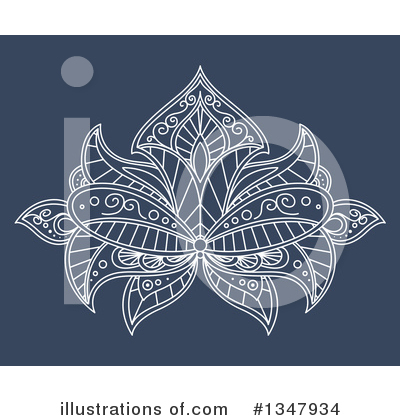 Royalty-Free (RF) Lotus Clipart Illustration by Vector Tradition SM - Stock Sample #1347934