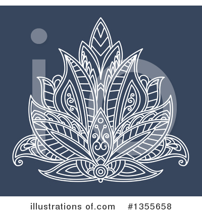 Royalty-Free (RF) Lotus Clipart Illustration by Vector Tradition SM - Stock Sample #1355658