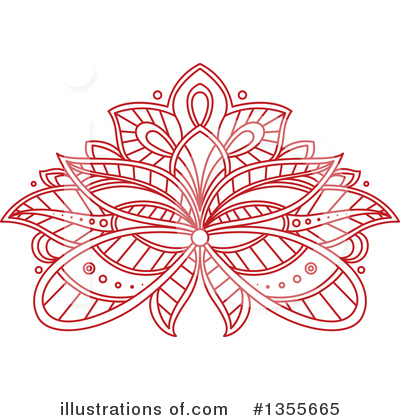 Royalty-Free (RF) Lotus Clipart Illustration by Vector Tradition SM - Stock Sample #1355665