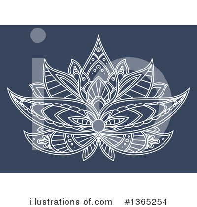 Royalty-Free (RF) Lotus Clipart Illustration by Vector Tradition SM - Stock Sample #1365254